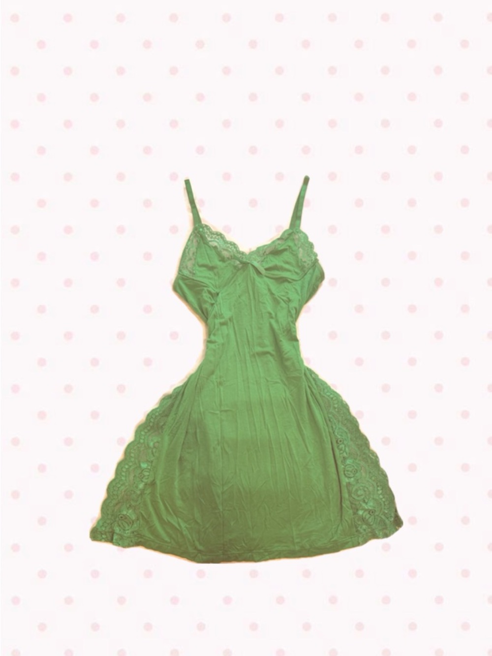 super cute green lingerie dress!
